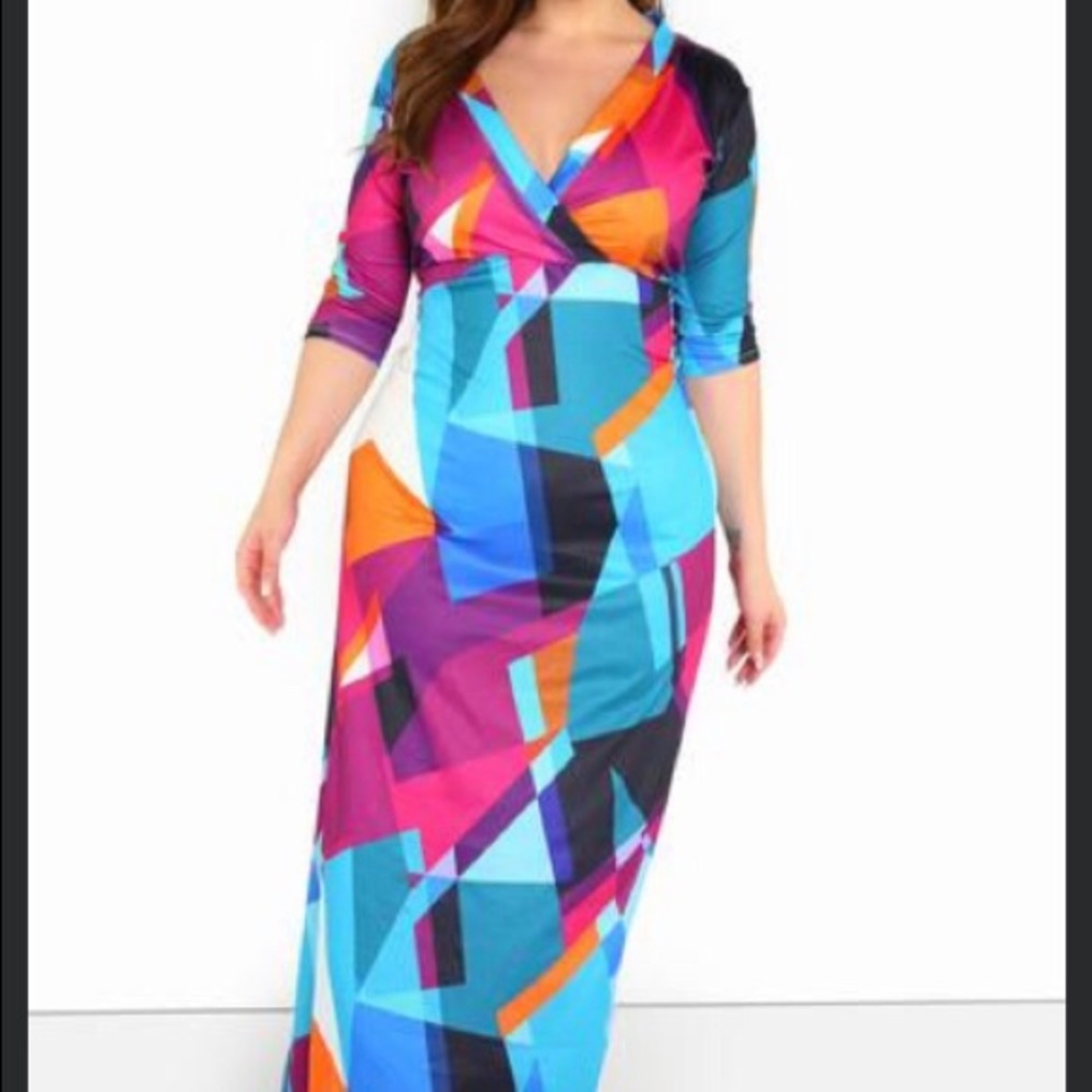 Rebdolls No Caveats Multi-Color A-Line Dress